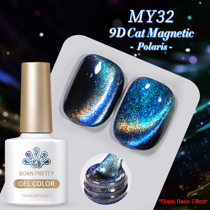 Born Pretty Cat Magnetic UV/LED gél lakk 10 ml - MY32 - 9D Cat Eye 
