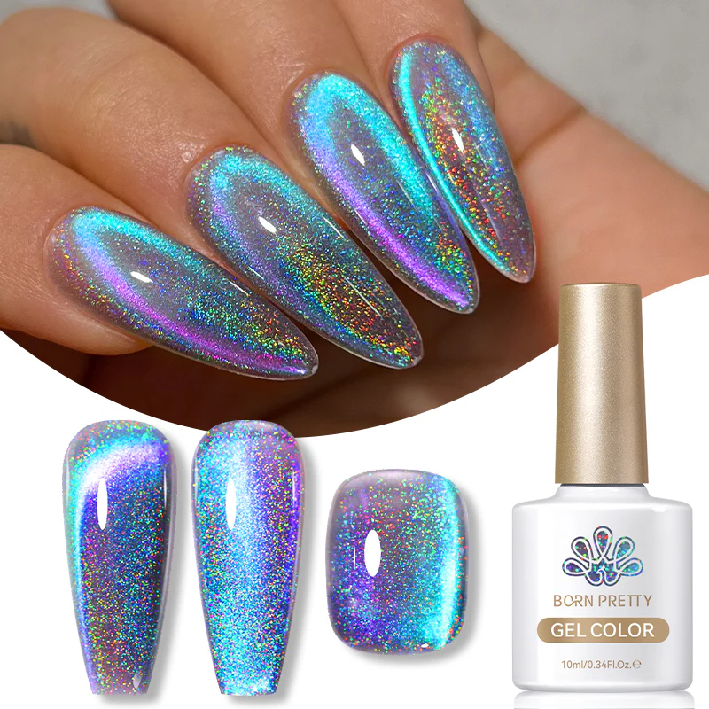 Born Pretty Cat Magnetic UV/LED gél lakk 10 ml - MY122 - Midnight