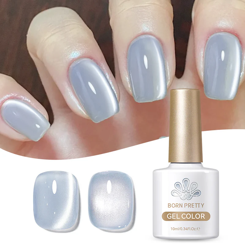Born Pretty Cat Magnetic UV/LED gél lakk 10 ml - MY129 - Haze Blue