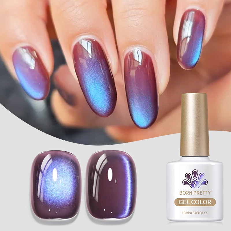 Born Pretty Cat Magnetic UV/LED gél lakk 10 ml - Fruit Basket - MY268 - Indigo Eggplant