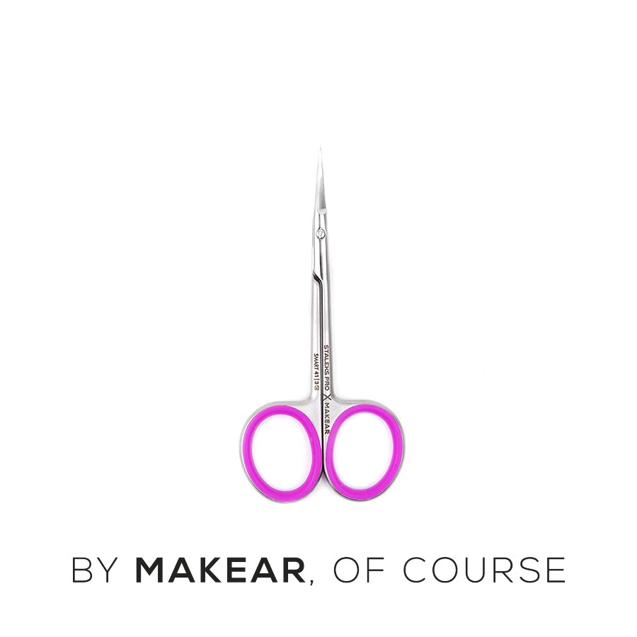 MAKEAR x STALEKS PRO – SMART 41 | Professzionális bőrvágó olló hajlított pengével