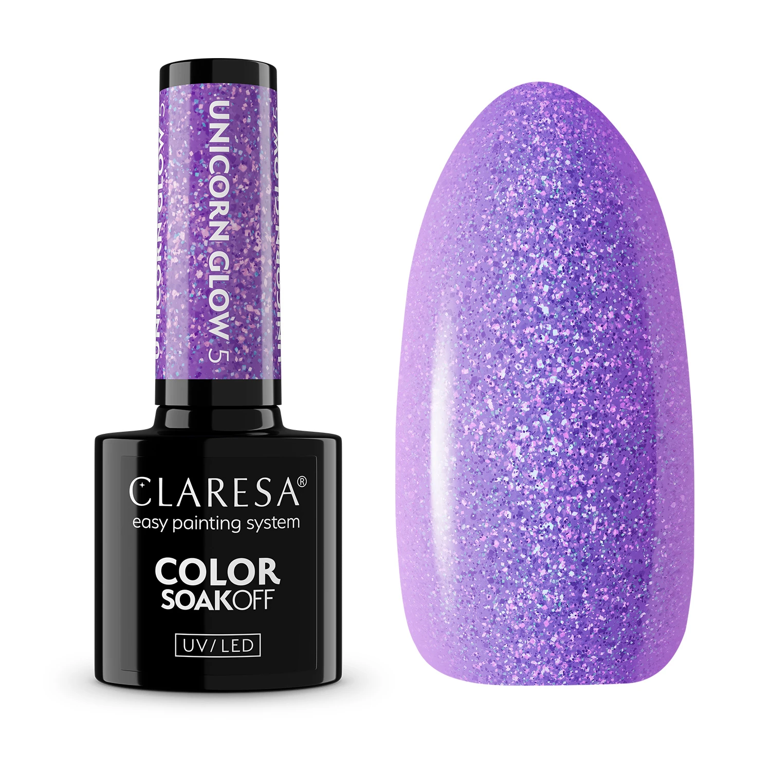 CLARESA UV/LED gél lakk 5g - Unicorn Glow 5