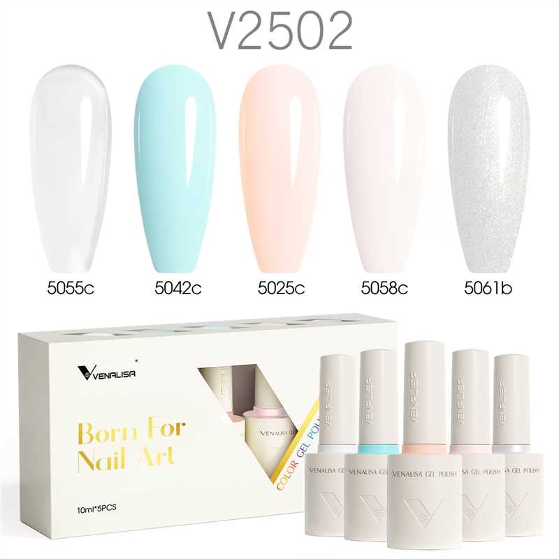 Venalisa 5 db-os UV/LED Gél lakk szett - 5x10 ml - V2502