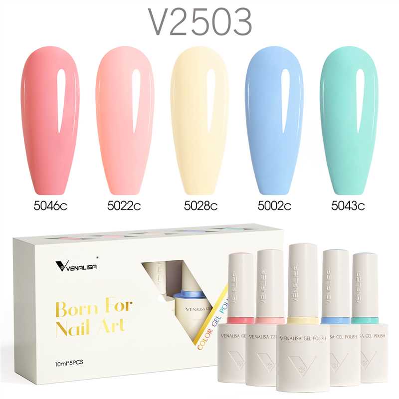 Venalisa 5 db-os UV/LED Gél lakk szett - 5x10 ml - V2503