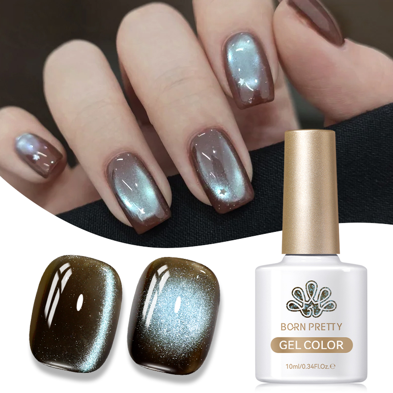 Born Pretty Cat Magnetic UV/LED gél lakk 10 ml - MY247 - Mint Chocolate