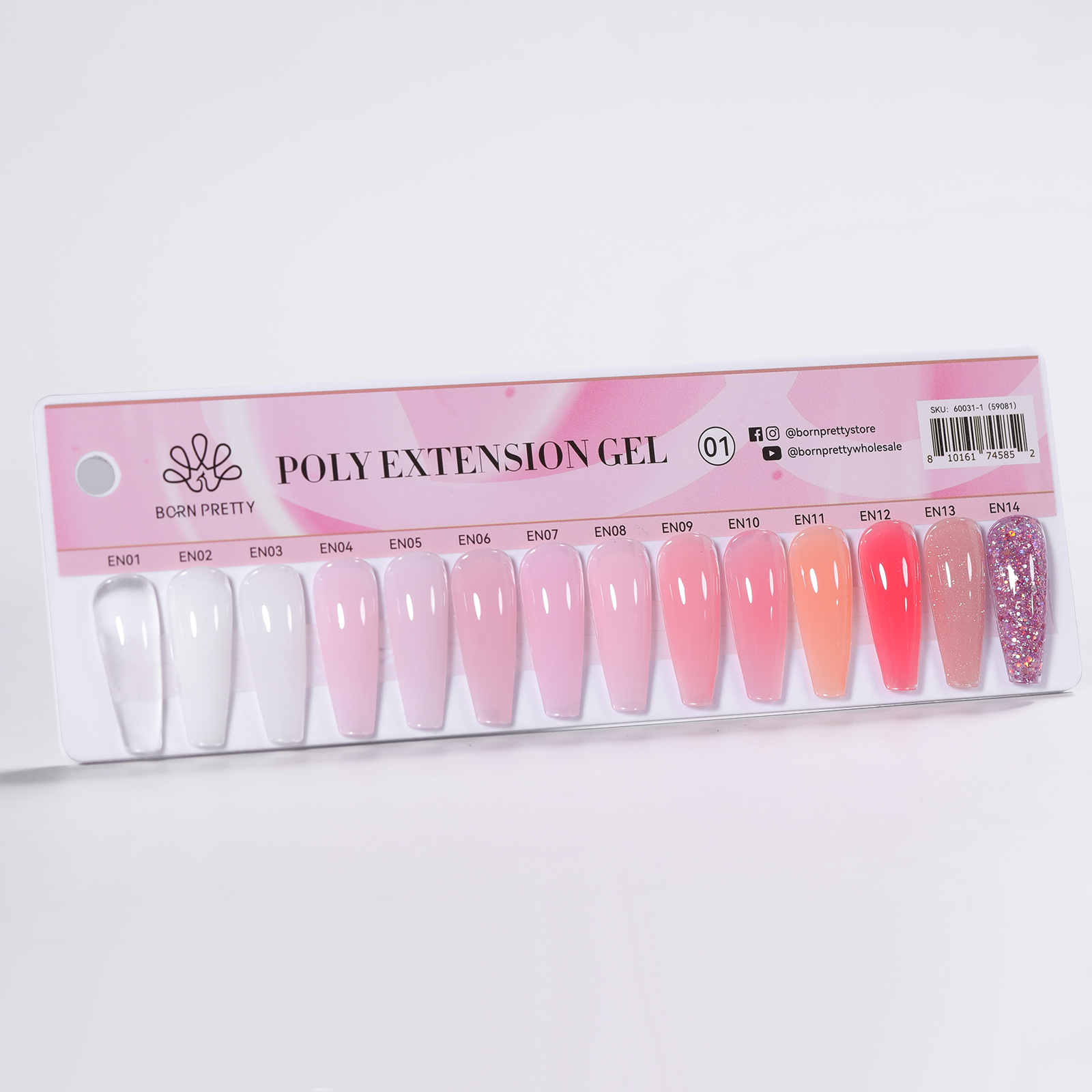 Born Pretty PRO paletta - Poly Gel