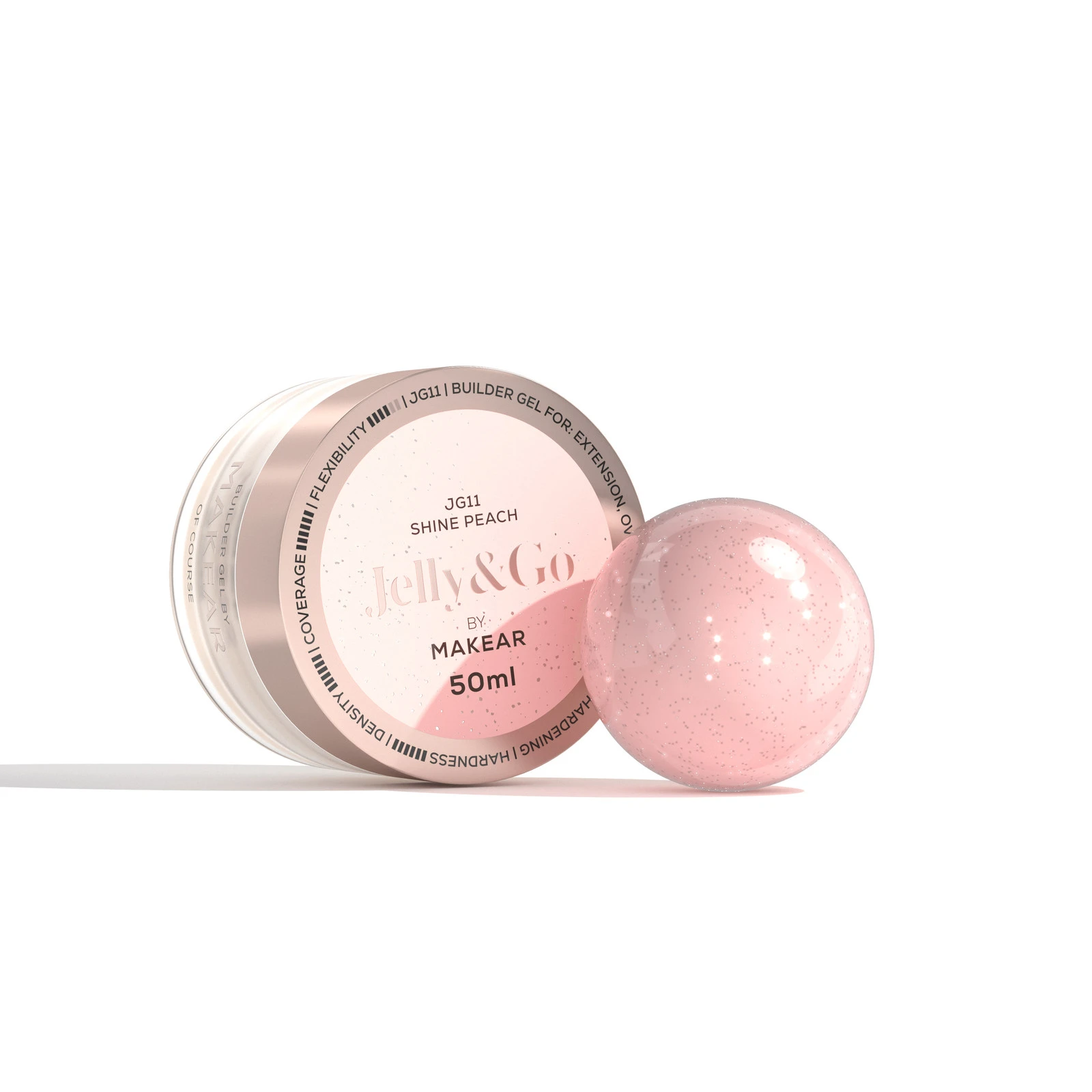 MAKEAR JELLY&GO Builder Gél 50ml No.JG11 - Shine Peach