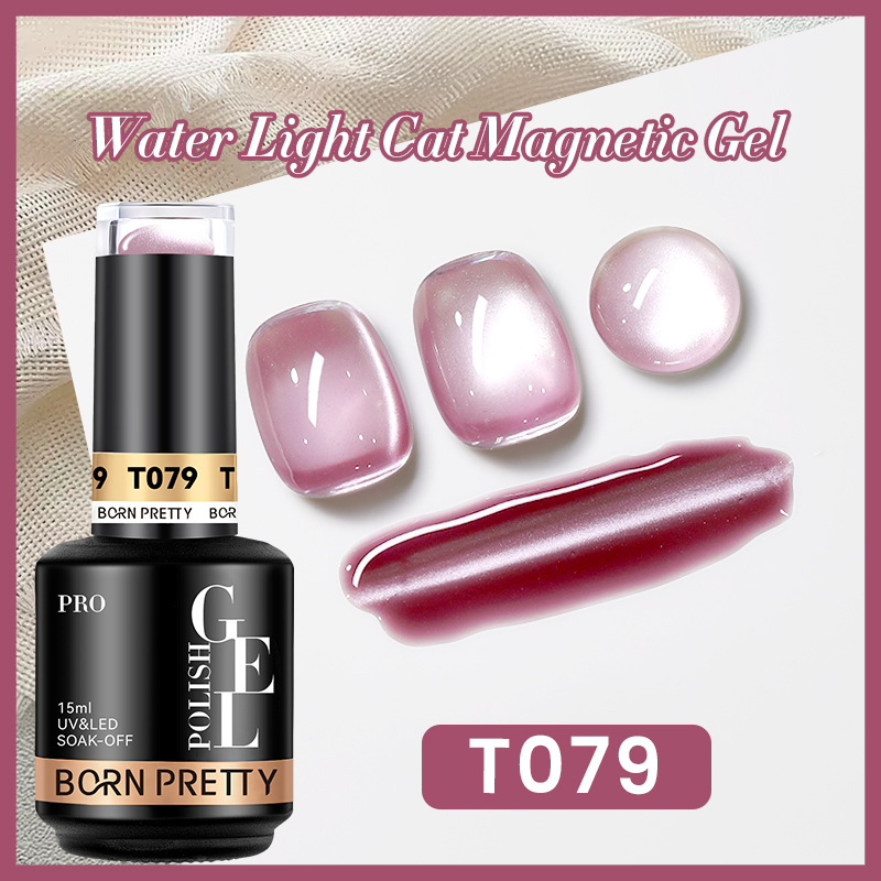 BORN PRETTY PRO UV/LED gél lakk 15 ml - T079 - Water Light Cat Magnetic