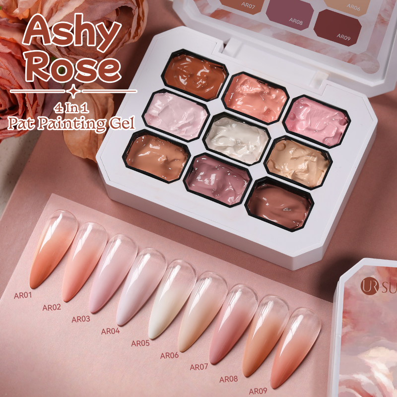 BORN PRETTY 4in1 festőzselé paletta No.01 Ashy Rose