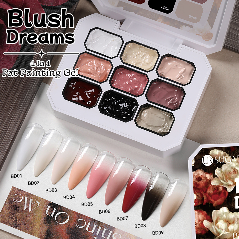 BORN PRETTY 4in1 festőzselé paletta No.03 Blush Dreams