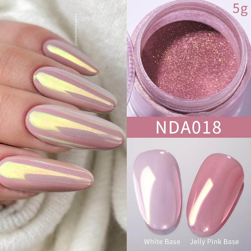 White Pearl Nail Art Powder - NDA018