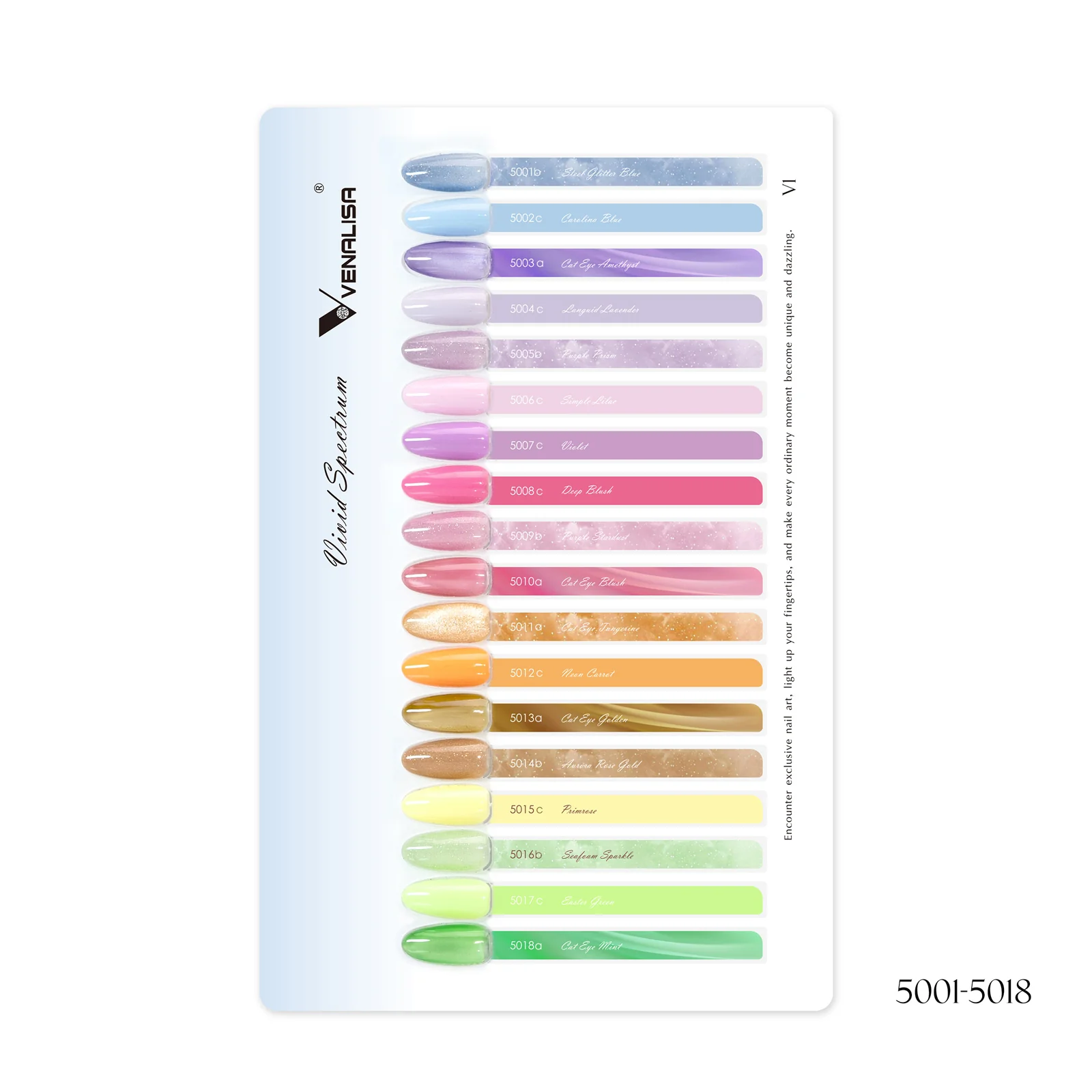 Venalisa bemutató paletta - V1 - Vivid Spectrum