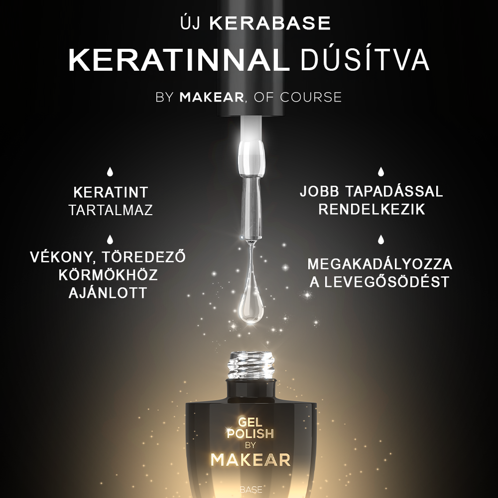 MAKEAR Hema Free Keratin Base 15 ml - Clear