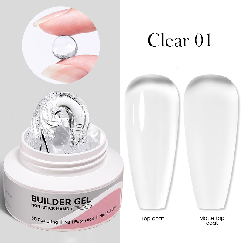 Born Pretty gyurmazselé és építőzselé 60 g - No.01 - Clear