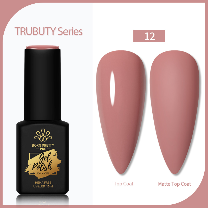 Born Pretty Trubuty UV/LED HEMA FREE gél lakk 15 ml - No.012