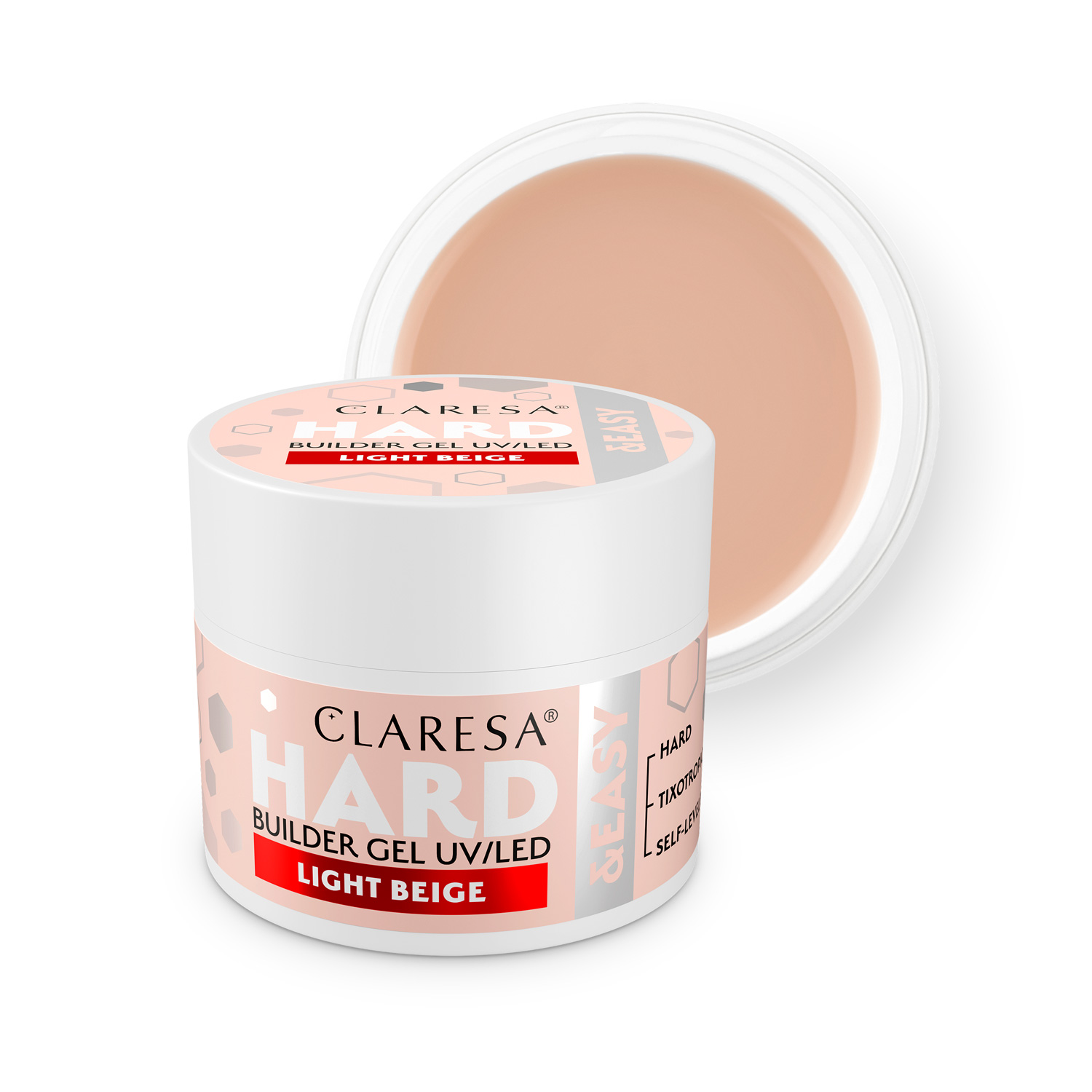 CLARESA Hard&Easy Builder Gél 45g - Light Beige