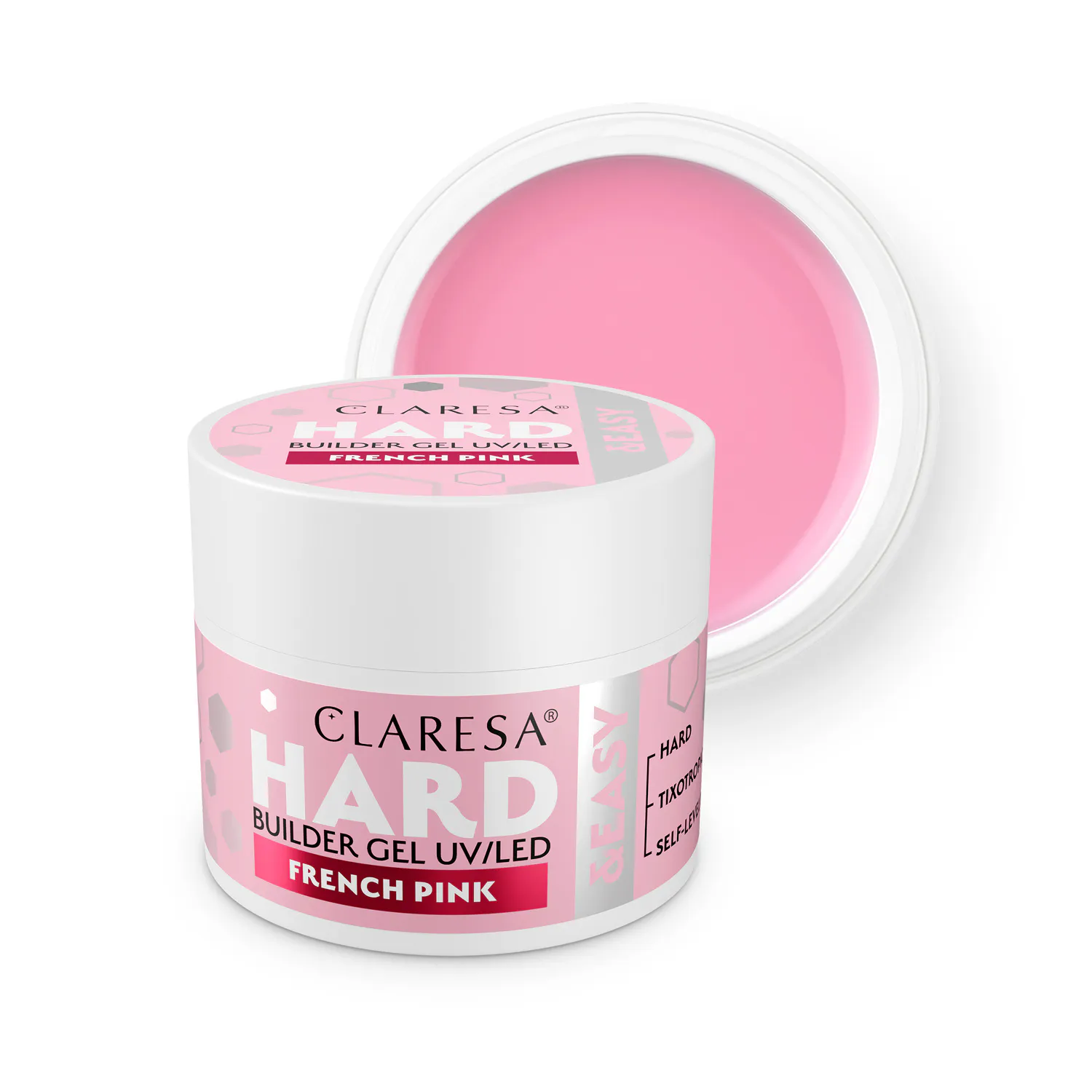 CLARESA Hard&Easy Builder Gél 45g - French Pink