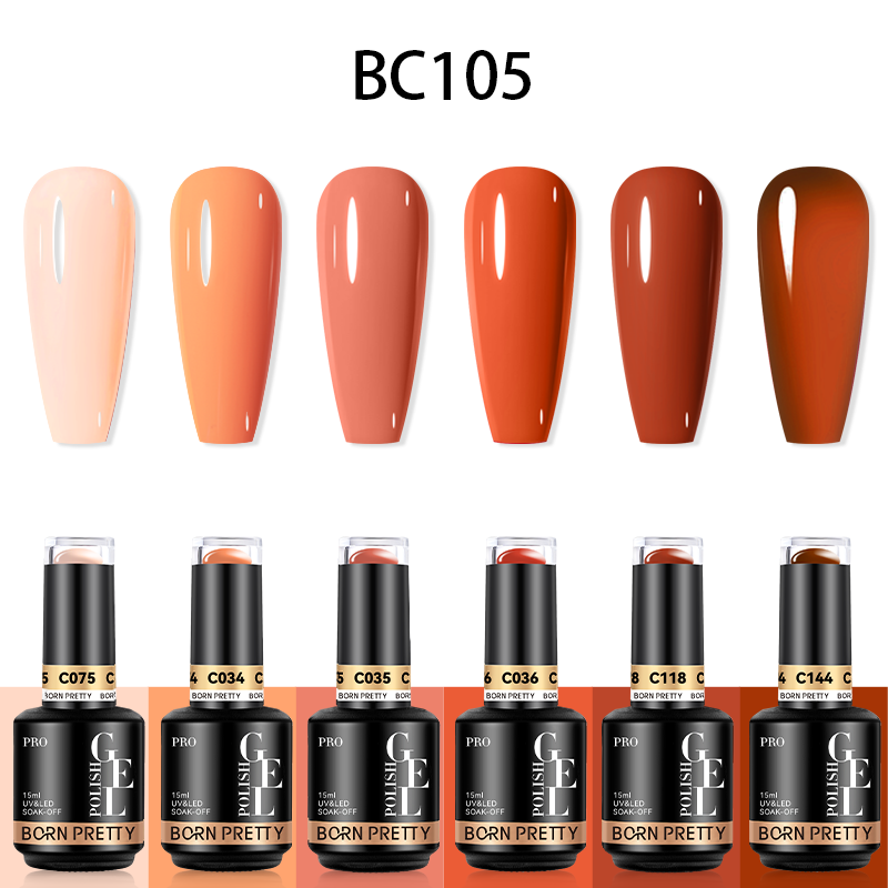 Born Pretty Pro UV/LED HEMA FREE gél lakk szett 6x15ml - BC105