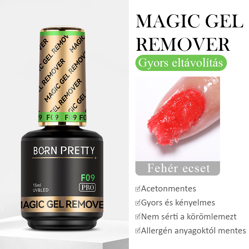 Born Pretty PRO - F09 - Magic Remover - Gél lakk leoldó 15ml