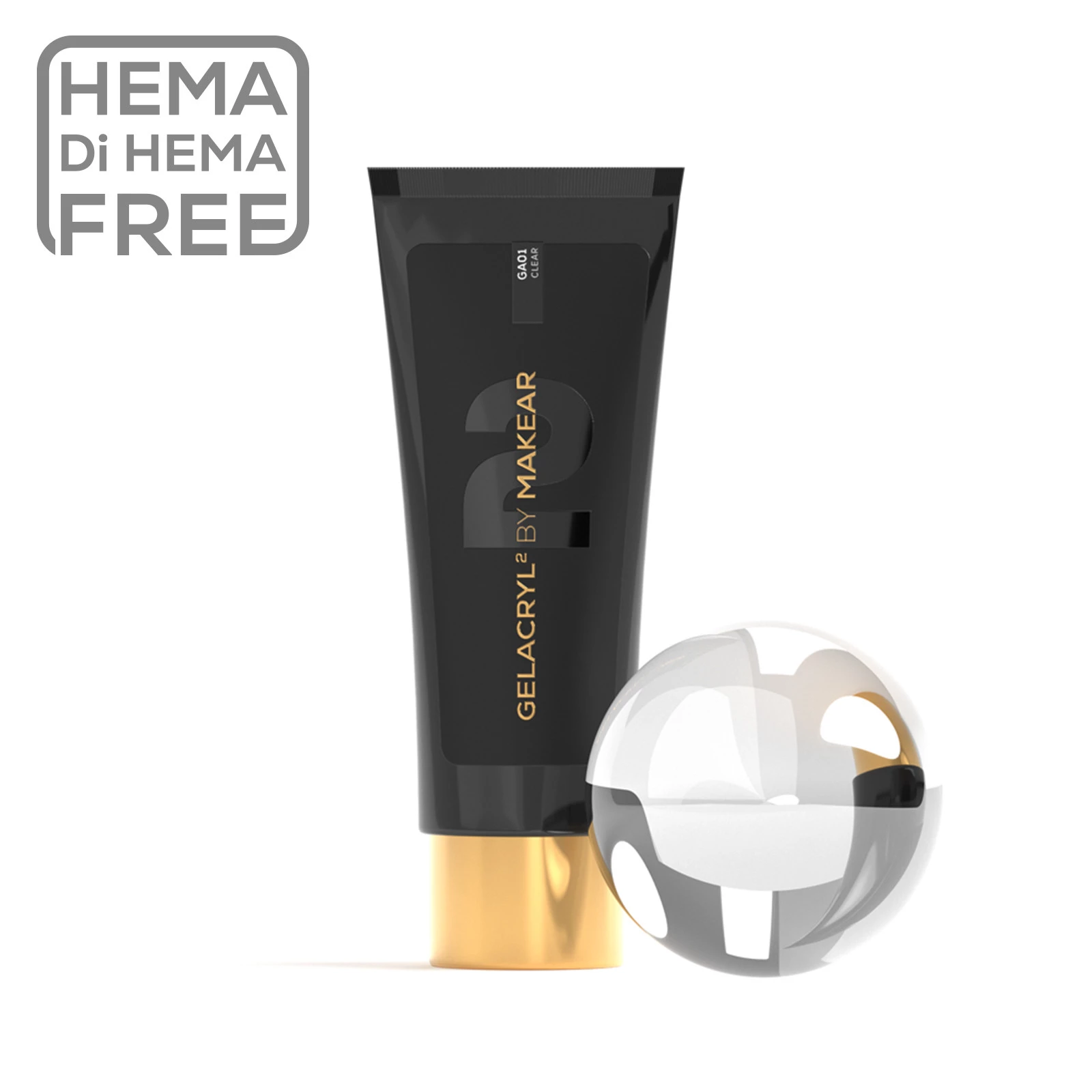 MAKEAR Poly Gel 60g - Gelacryl2 - GA01 - Clear