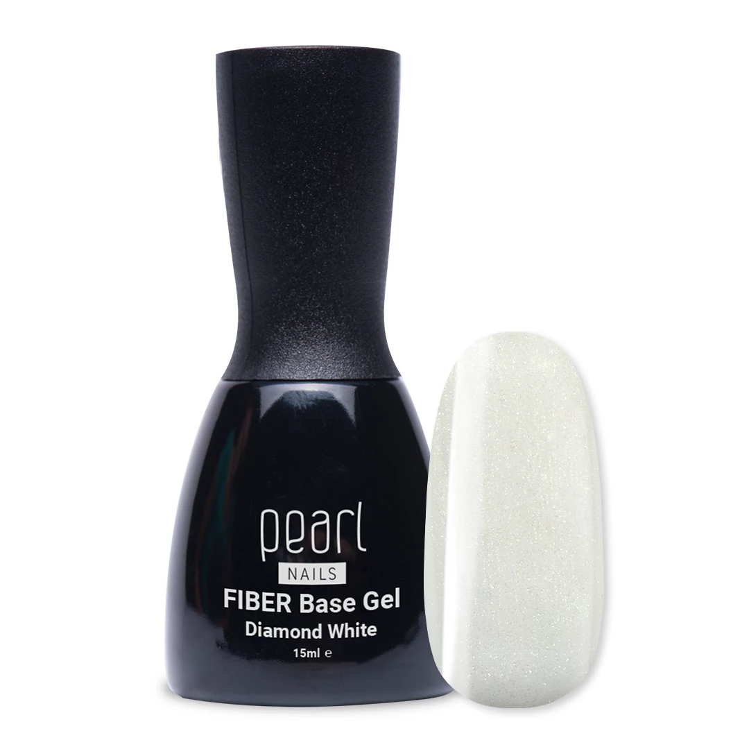 Pearl Nails Fiber Base Gel 15ml - Diamond White