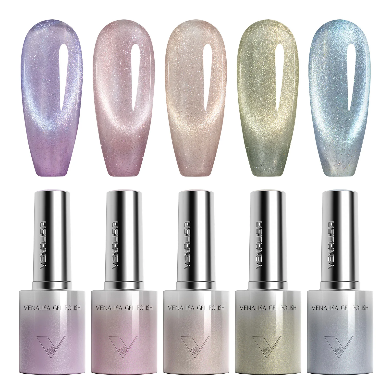 Venalisa 5 db-os UV/LED Cat Eye gél lakk szett - 5x10 ml - GC07