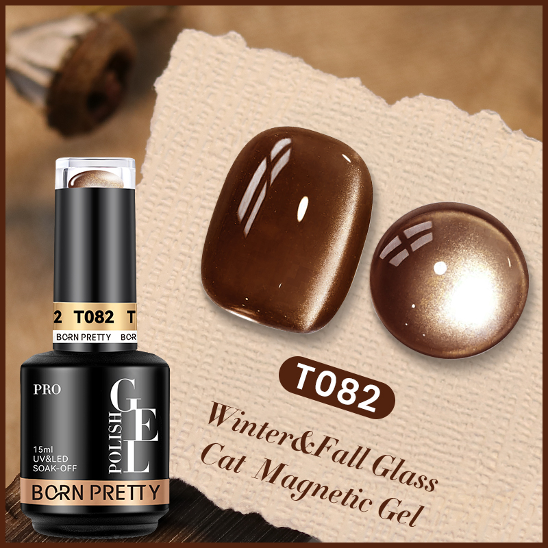 BORN PRETTY PRO UV/LED gél lakk 15 ml - T082 - Glass Beads Cat Magnetic