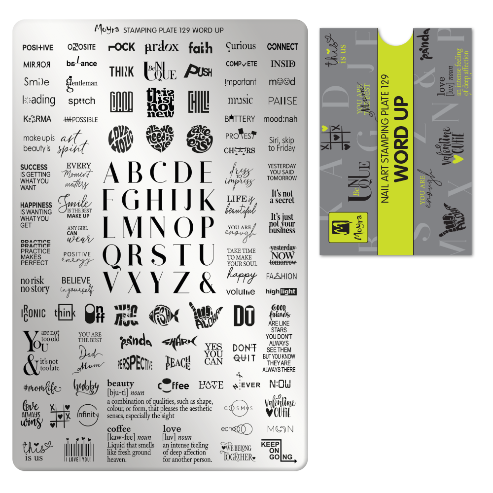 Moyra nyomdalemez No.129 Word Up