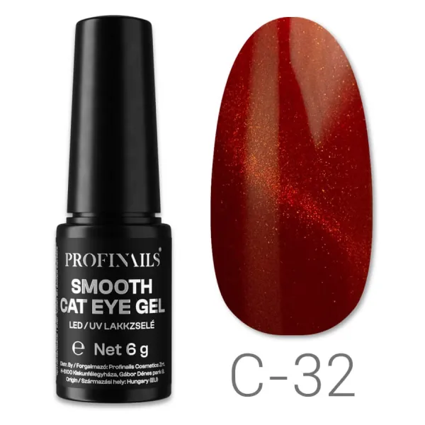 Profinails Smooth Cat Eye LED/UV lakkzselé 6gr C-32