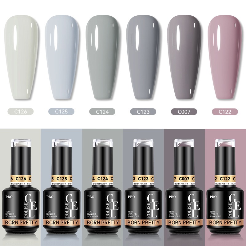 Born Pretty Pro UV/LED HEMA FREE gél lakk szett 6x15ml - BC109