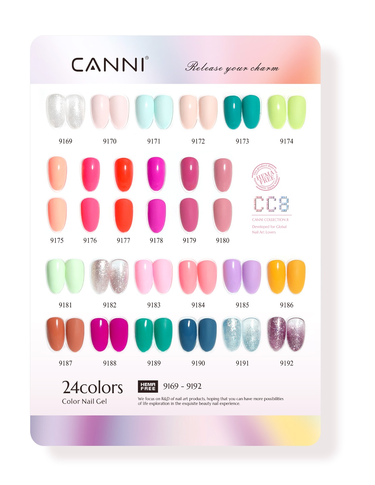 CANNI CC8 SZÍNPALETTA