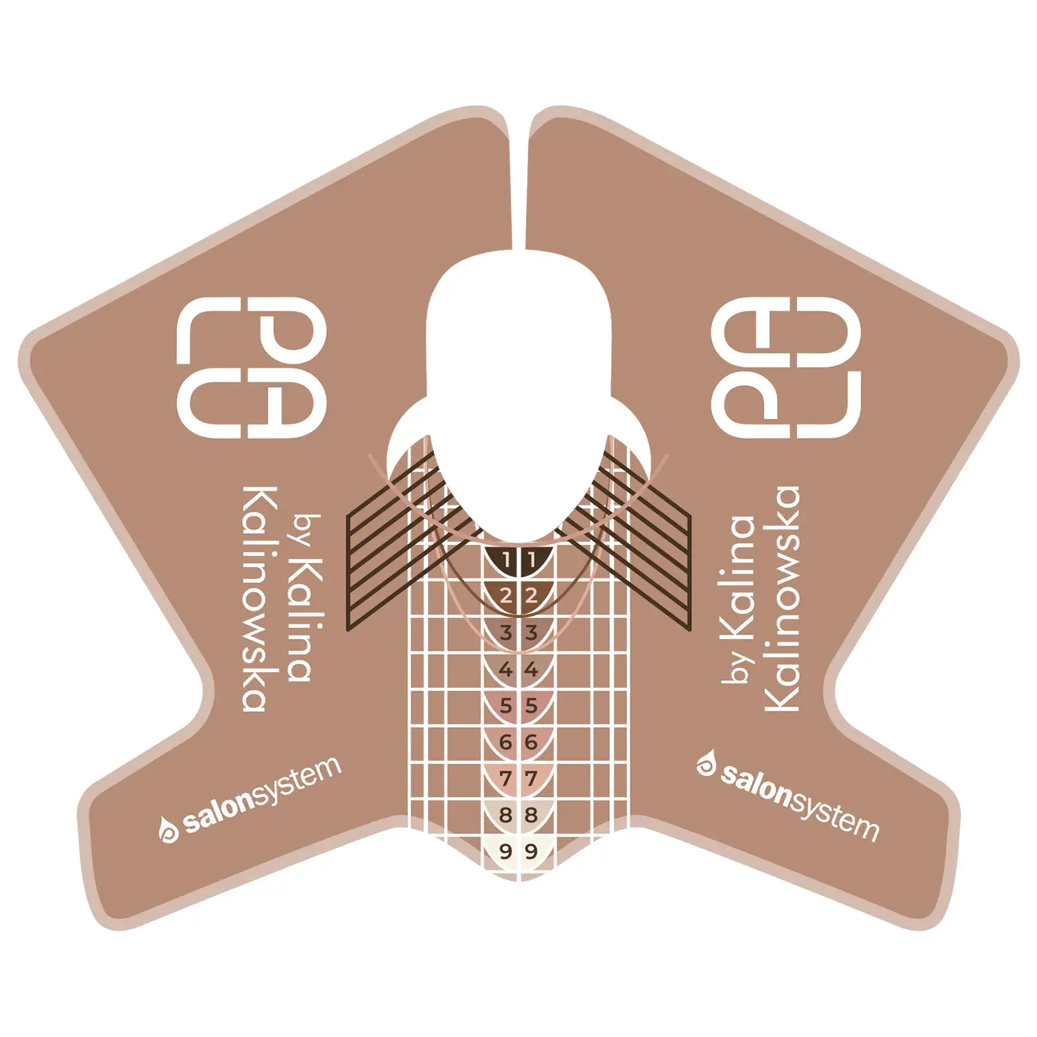 PALU műkörömépítő sablon - 100 db 