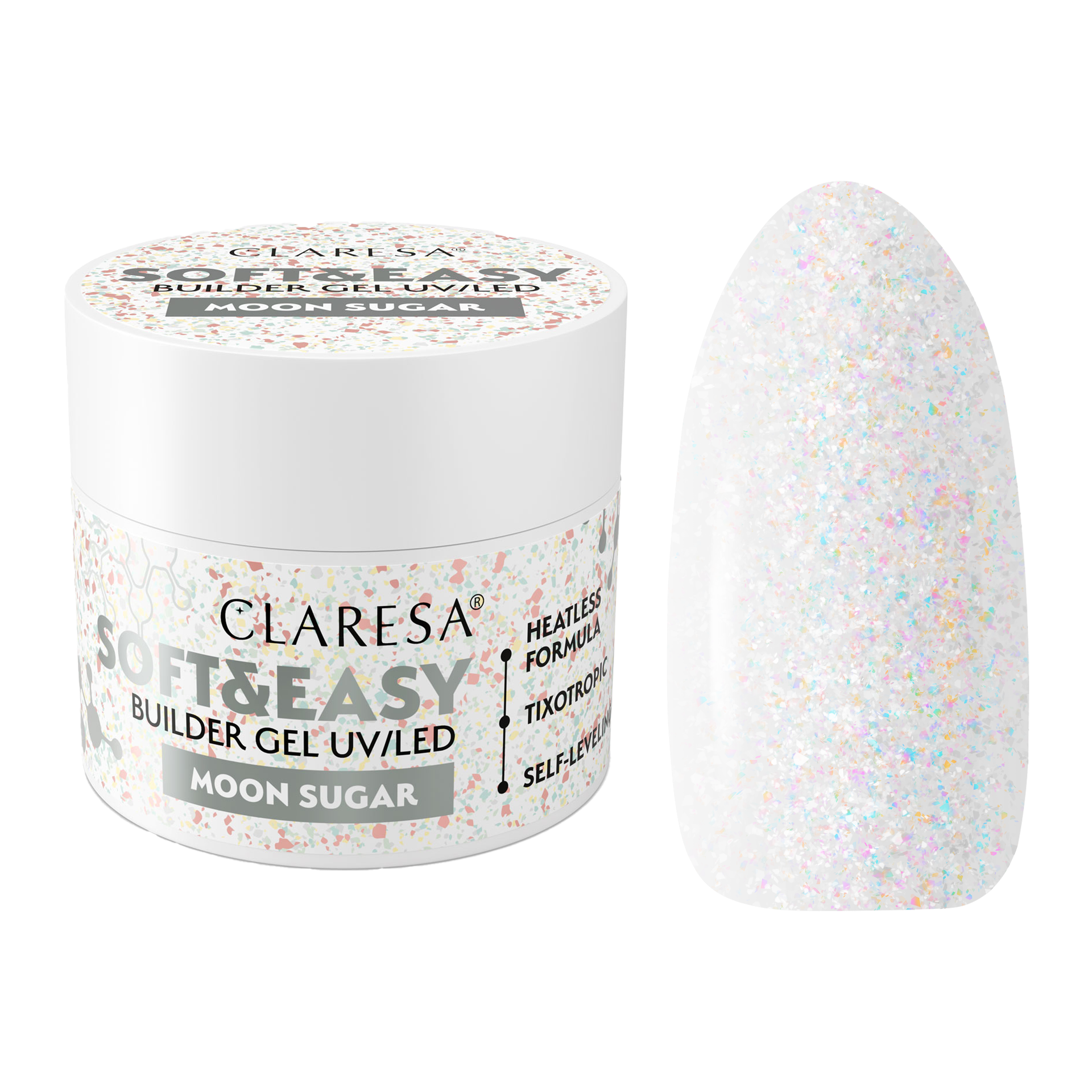 CLARESA Soft&Easy Builder Gél 12g - Moon Sugar