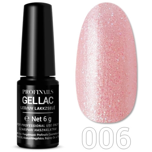 Profinails Gel Lac LED/UV lakkzselé 6gr No.006