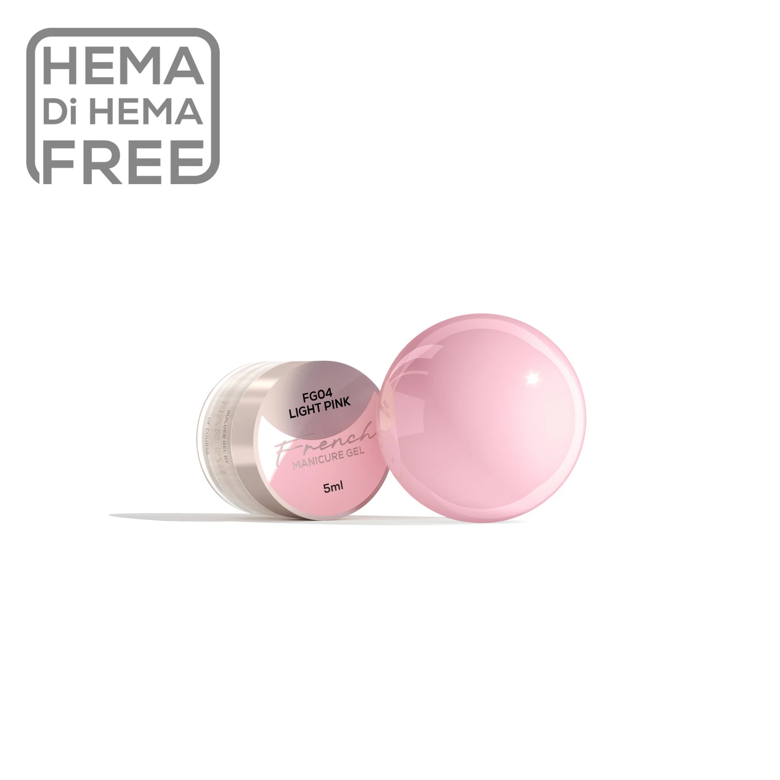 MAKEAR French Gel festőzselé FG04 - 5 ml - Light Pink