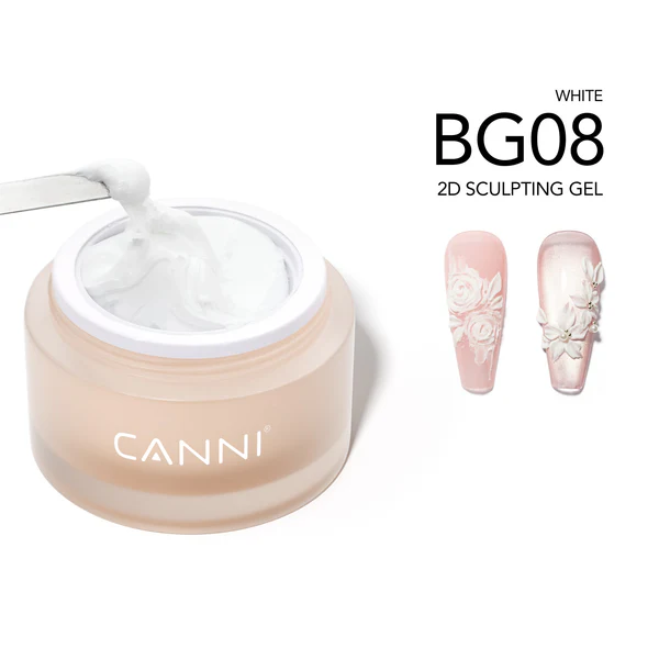 CANNI 2D Sculpting Gel gyurmazselé 10g - BG08 White