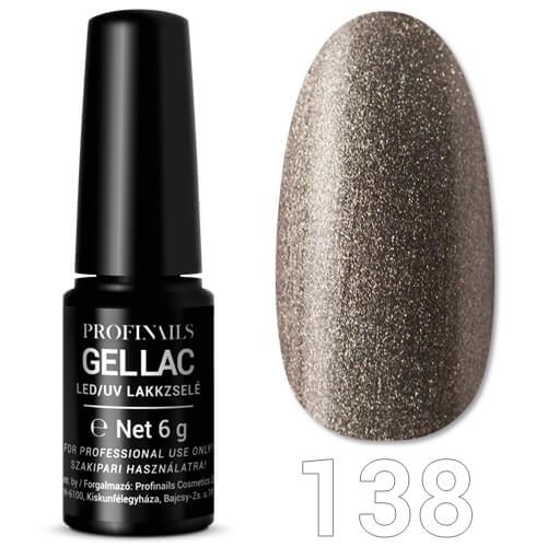 Profinails Gel Lac LED/UV lakkzselé 6gr No.138