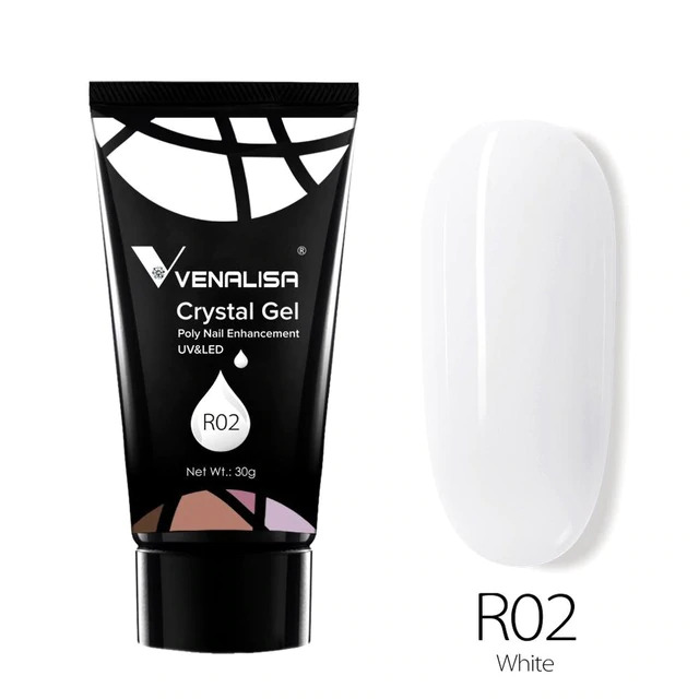 VENALISA Crystal Gel - poly gél - 30g No.R02 White