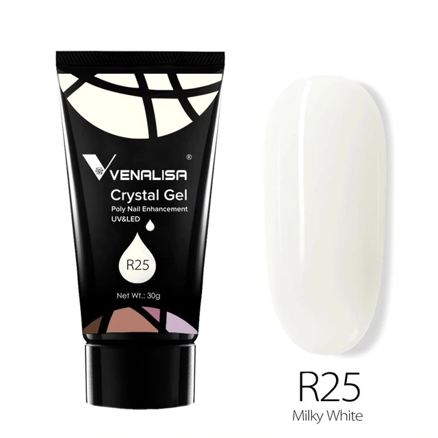 VENALISA Crystal Gel - poly gél - 30g No.R25 Milky White