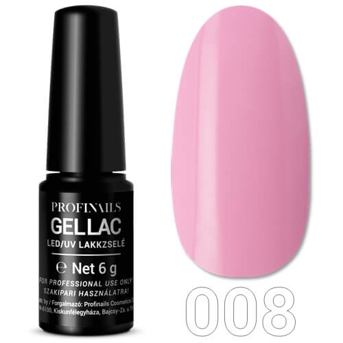 Profinails Gel Lac LED/UV lakkzselé 6gr No.008