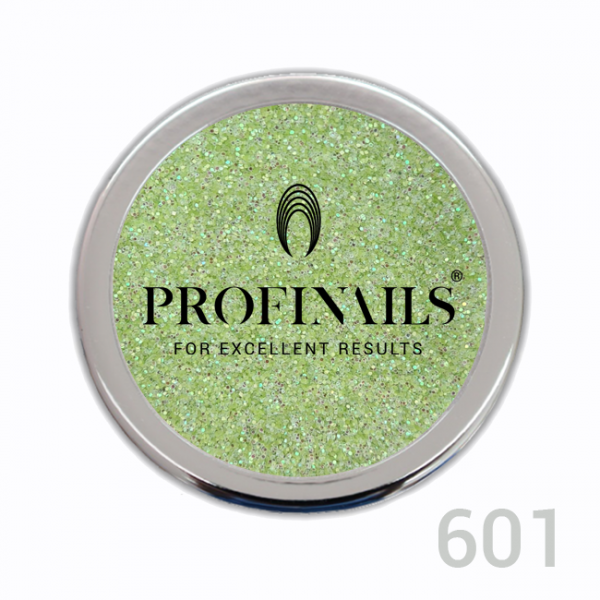 Profinails Cosmetic Glitter  3 gr No. 601 - világos zöld