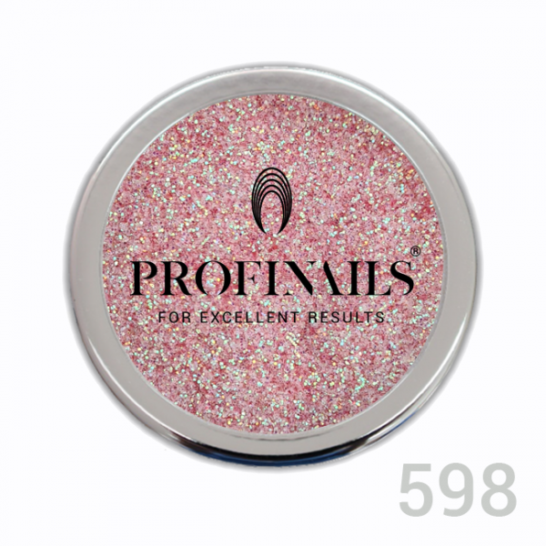 Profinails Cosmetic Glitter  3 gr No. 598 - multicolor rose