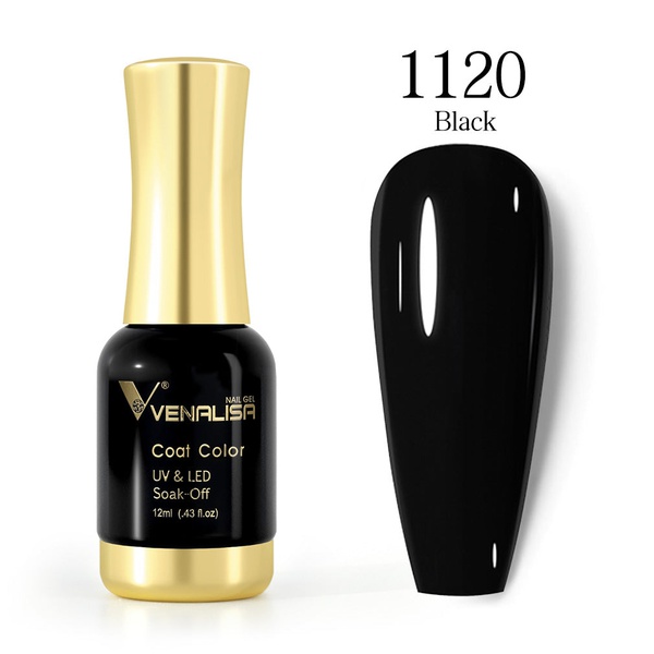 Venalisa UV/LED Gél Lakk 12 ml No.1120 Black