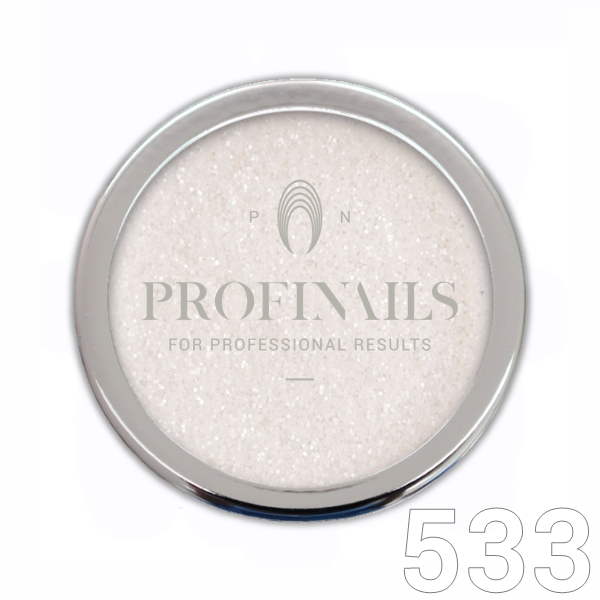 Profinails Cosmetic Glitter No. 533 3 gr - fehér