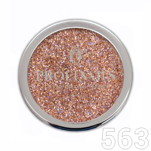 Profinails Cosmetic Glitter No. 563 3 gr - barna