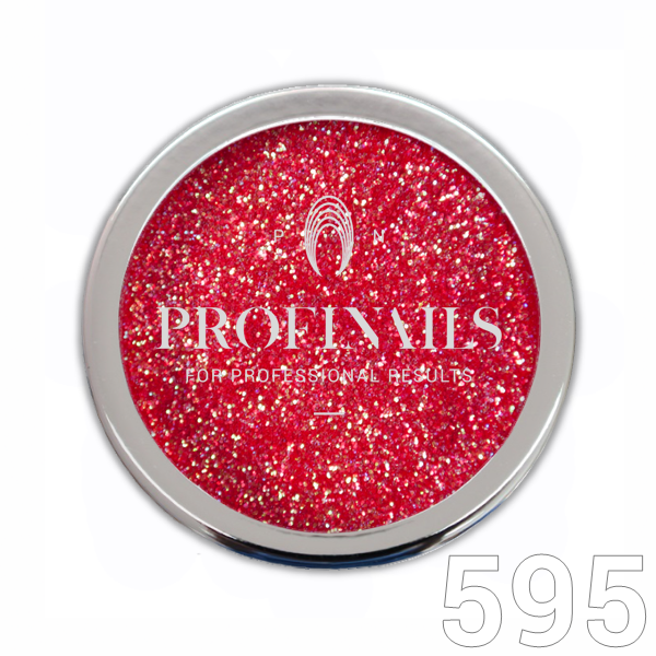 Profinails Cosmetic Glitter No. 595 3 gr - piros arany