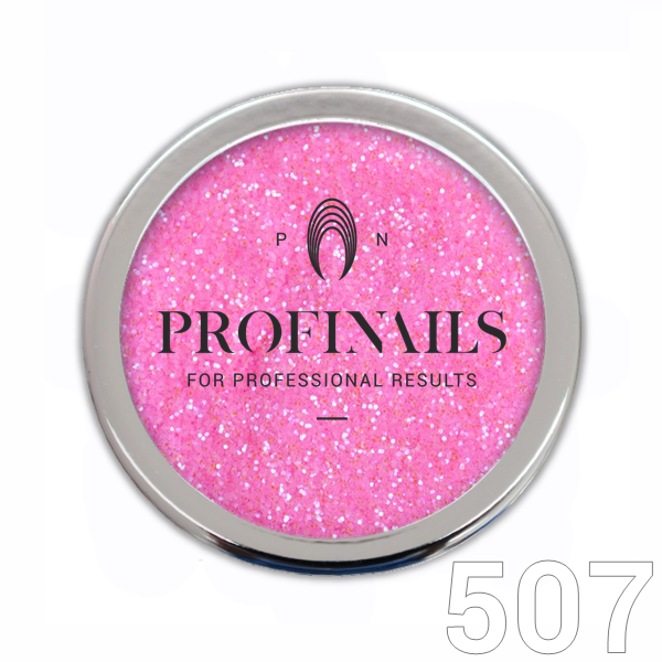 Profinails Cosmetic Glitter No. 507 3 gr- rózsaszín