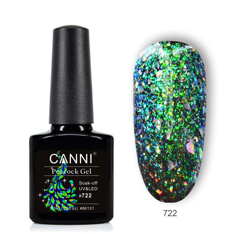 CANNI Peacock UV/LED gél lakk 7.3 ml No.722