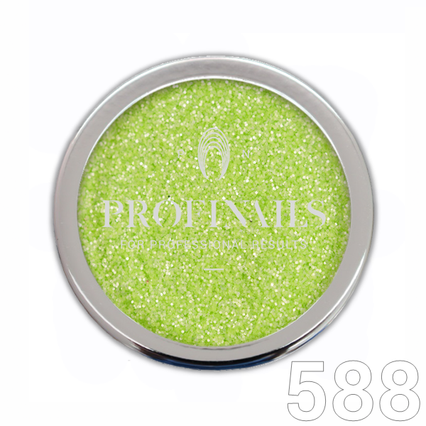 Profinails Cosmetic Glitter No. 588 - világos zöld
