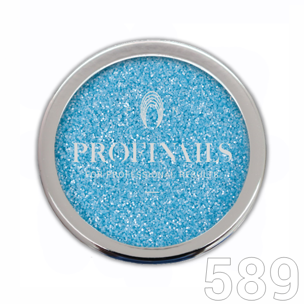 Profinails Cosmetic Glitter No. 589  3 gr - világos kék